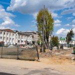 Благоустройство Майской площади в Кимрах активно продолжается