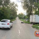 ДТП в Кимрах: автомобиль и скутер столкнулись